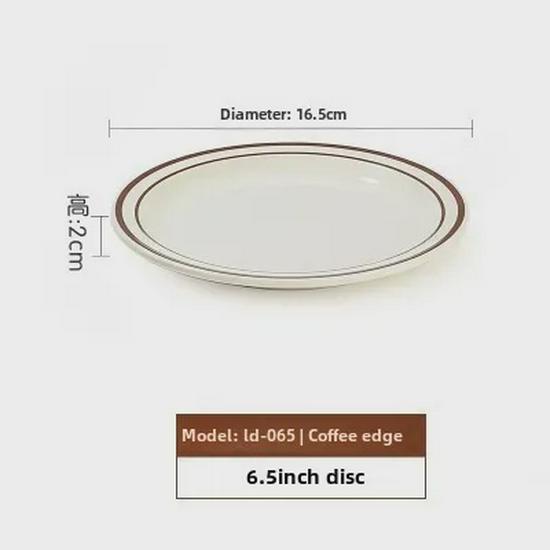 

Меламиновая круглая пластина: Посуда из искусственного фарфора для отелей и ресторанов Double Line Series