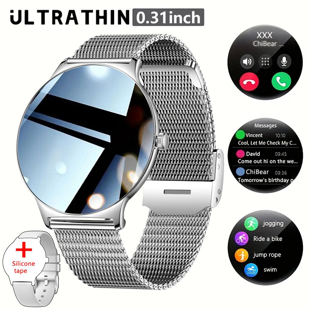 New Ultra-Thin Fashion Women Smart Watch 1.43 inch  Sports Health Bracelet Bluetooth Call Waterproof Smartwatch Android