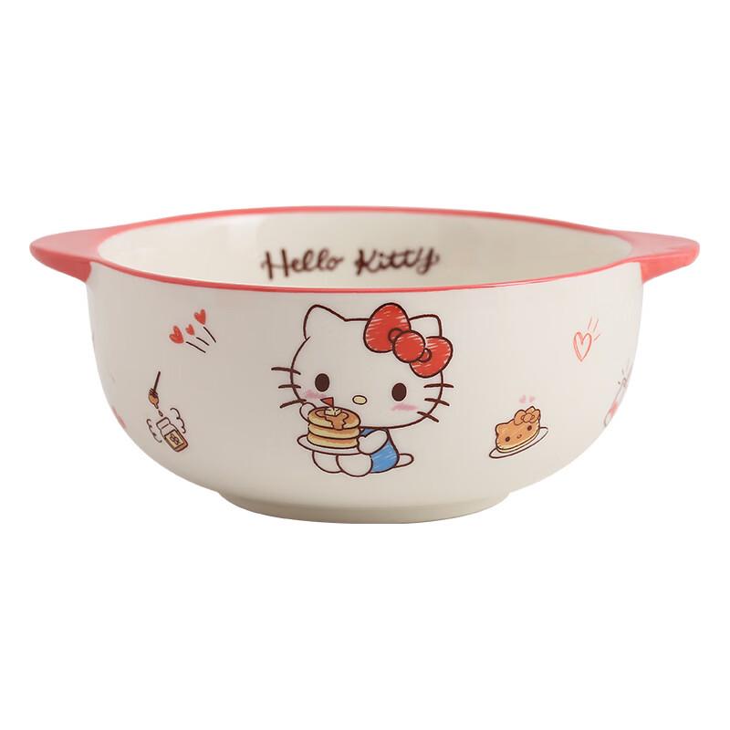 Shixun Kids Kuromi Double-Handle Ceramic Bowl