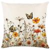 Heimdeko Kolibris & Schmetterlinge in Wildblumen Kissenmuster Kissenbezug Geeignet für Sofa Schlafzimmer Auto Kissenbezug