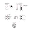 Electric Scooter Lock Ignition Switch Sturdy Metal Small Convenient Secure with 2 Keys Waterproof