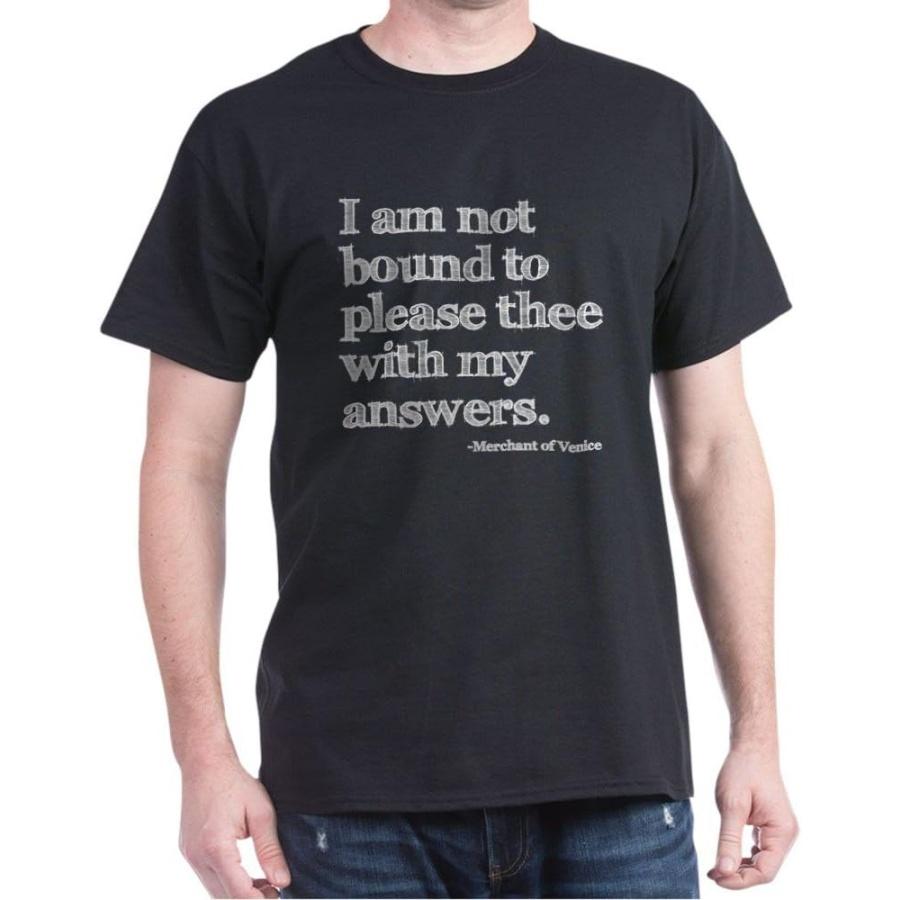 CafePress Not Bound to Please Shakespeare Dark T Shirt Men s Traditional Fit Dark Casual Tshirt Black S