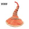 Knitting Supplies for Beginners Crochet Twisted Witch Hat DIY Kit, Fall Halloween Stress Relief Handicraft Projects Handmade Craft Kit Adults, Autumn