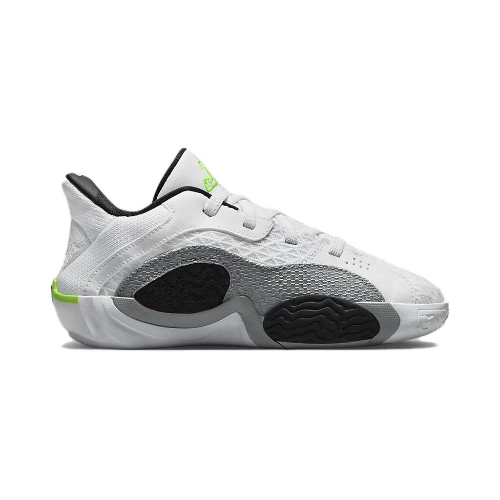 Air Jordan Tatum 2 PS Neon White Black Wolf Grey Electric Green Kids' Basketball Shoes FJ6460-100