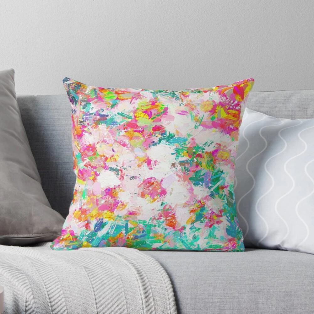 Simple Bedroom Living Room Decoration Sofa Bed Pillowcase Abstract Human Animal Flower Pattern Home  Cushion Cover