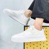 2025 New Men's White Shoes Leather Casual Sports Shoes Comfortable Vulcanized Shoes Men's White Men's Tenis Masculinos