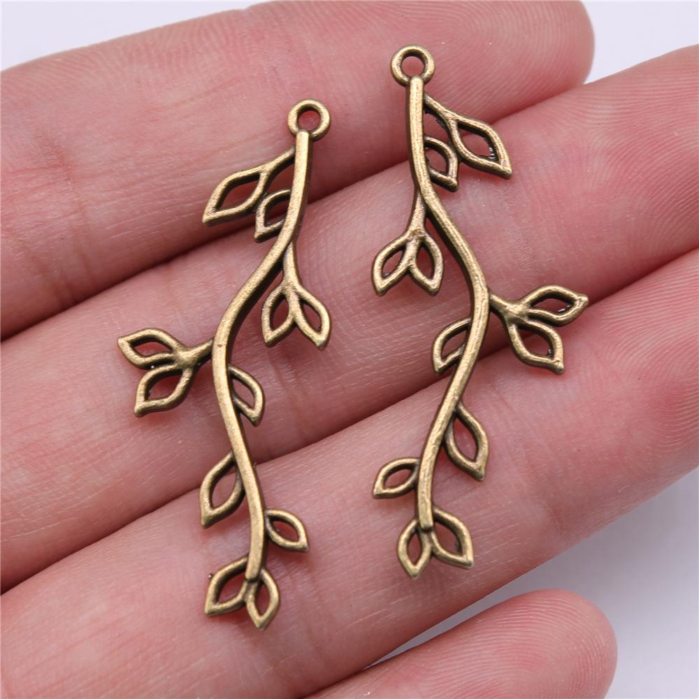 10pcs Flower Branch Tree Branch Charms Connector For Earring Making Necklace Making Diy Handmade Craft