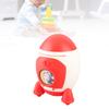 Cartoon Money Bank with Key Large Capacity Cute Cartoon Space Money Saving Toy for Kids Boys Girls
