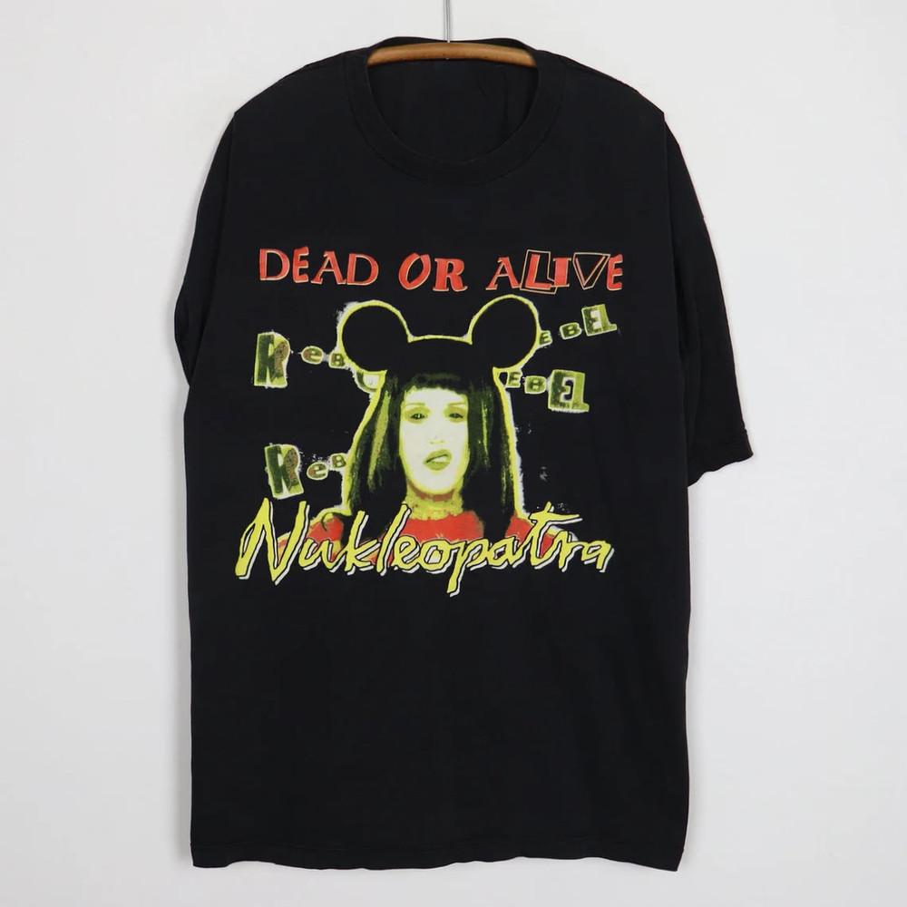 Vtg Dead Or Alive Nukleopatra Tour Cotton Black Unisex All Size Shirt BL684 Unisex T-Shirt XXL