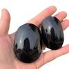 Natural Crystal Stone Obsidian Palm Stone Chakra Reiki Healing Pocket Worry Stone