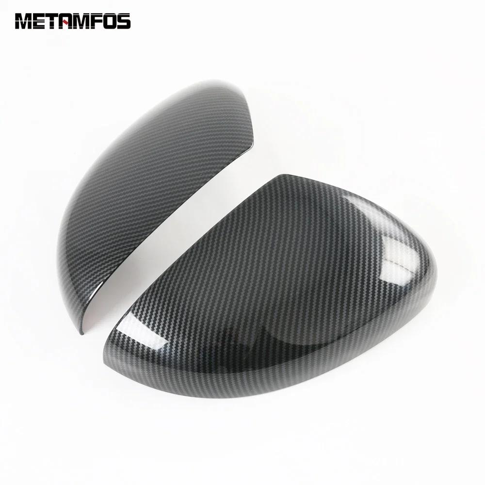 For Honda Fit Jazz     2024 2025 Carbon Fiber Rear View Side Door Mirror Cover Trim Protector Car Accessories