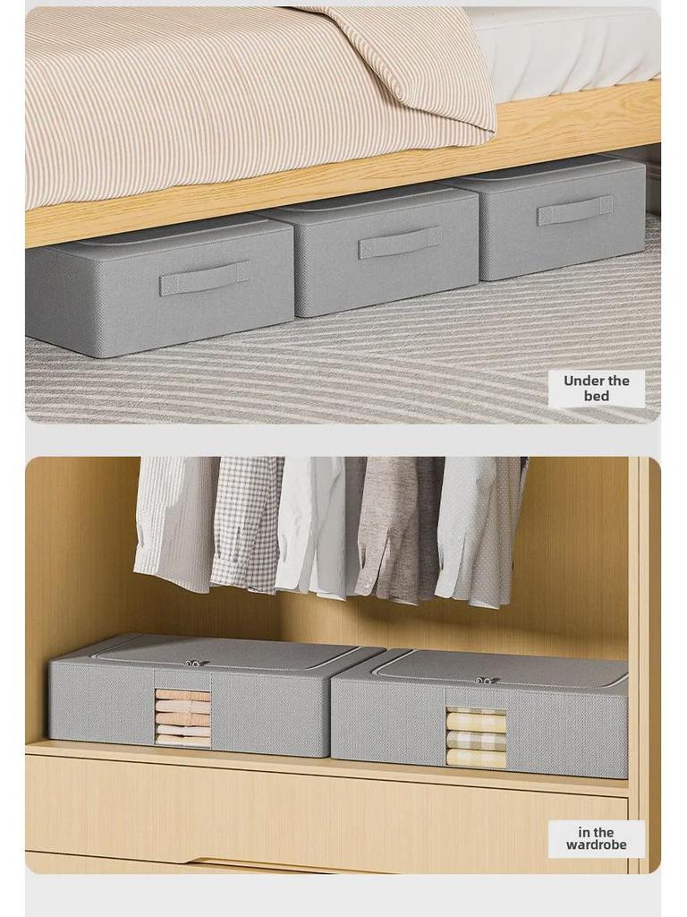 Under-Bed Oxford Cloth Storage Box for Clothes and Quilts