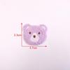Cartoon Bear Woolen Headdress Patch - Small Embroidered Applique for Clothing