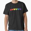 Tiny Rainbow Hearts Subtle Pride Month Flag LGBT Gay Rights T-Shirt Unisex T-Shirt