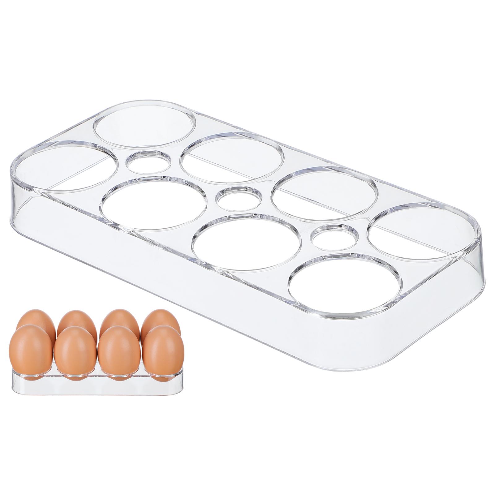 

Підставка-лоток для яєць у холодильник, коробка для зберігання яєць, практичний контейнер для зберігання, органайзер для кухні та холодильника, велика місткість