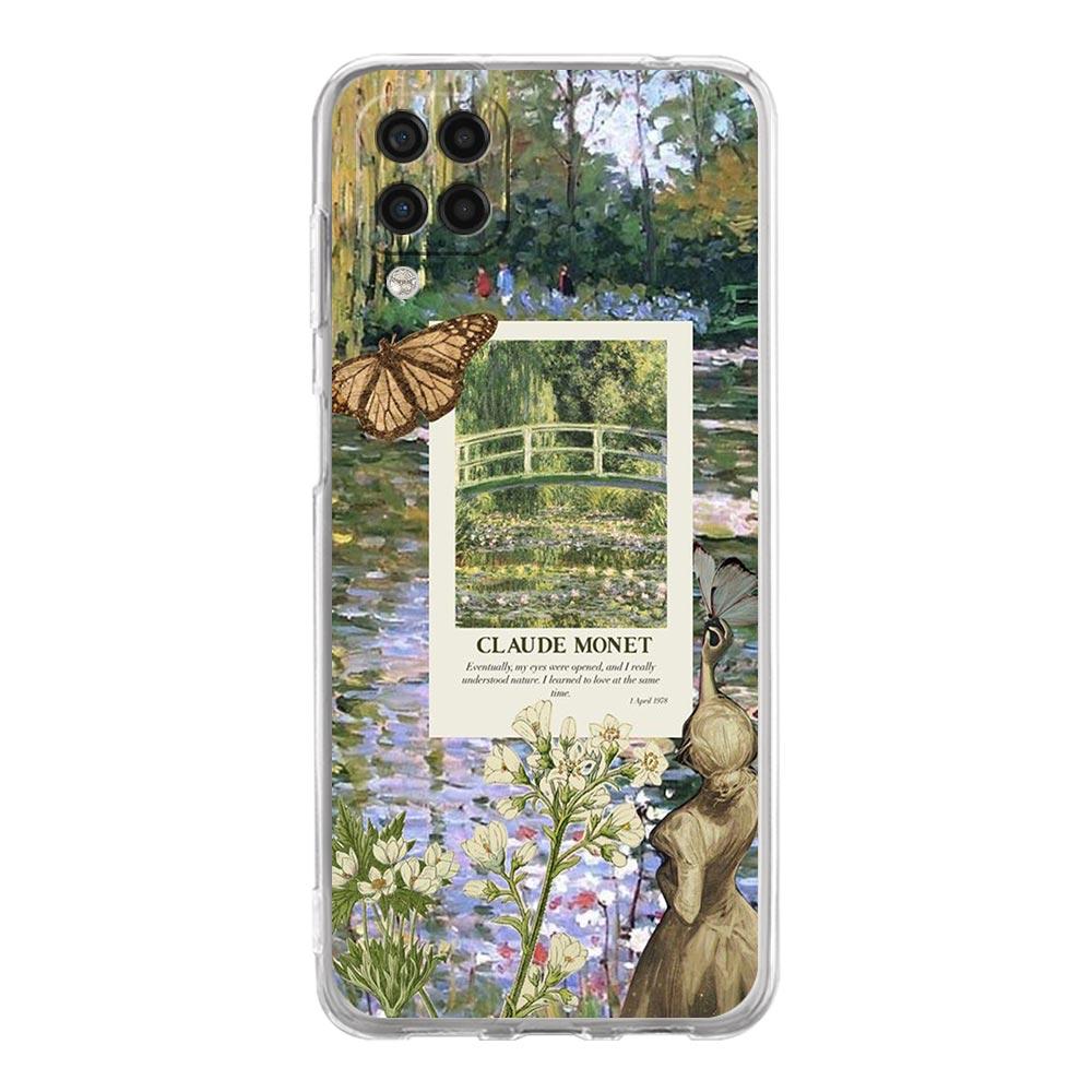 Claude Monet Art Phone Case For Samsung Galaxy A13 A33 A73 A53 A23 A51 A71 A21S A12 A31 A41 A05s A03S A15 A25 A32 5G Clear Cover