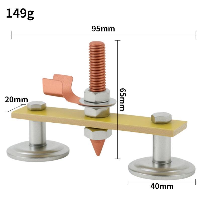 Welding Magnet Head Magnetic Welding Ground Clamp Holder Fixture Strong Welder Sheet Metal Repair Machine Ground Wire Clamp