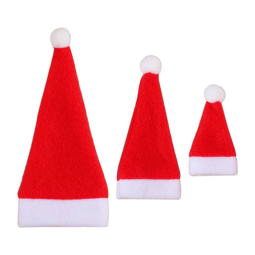 Qiao Ding Christmas Mini Hat & Knife Fork Set: Brushed Cloth Decor for Home, Wine Bottle Cover