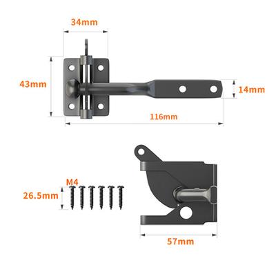 Fence Door Latch Fence Latch Corrosion-resistant Door Lock Fence Fence Latch Gate Latch Guardrail Lock Door Lock Latch