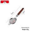 304 Stainless Steel Mesh Sieve with Wooden Handle for Soy Milk, Juice, Tea, and Baking