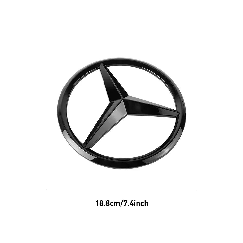 

C200 E300 Hot 2026 For Benz 18.8cm Car Front Grille Large Badge Decal for Mercedes Benz AMG A/B/GLA/GLB/GLS/G/C E/GLE/GLB class