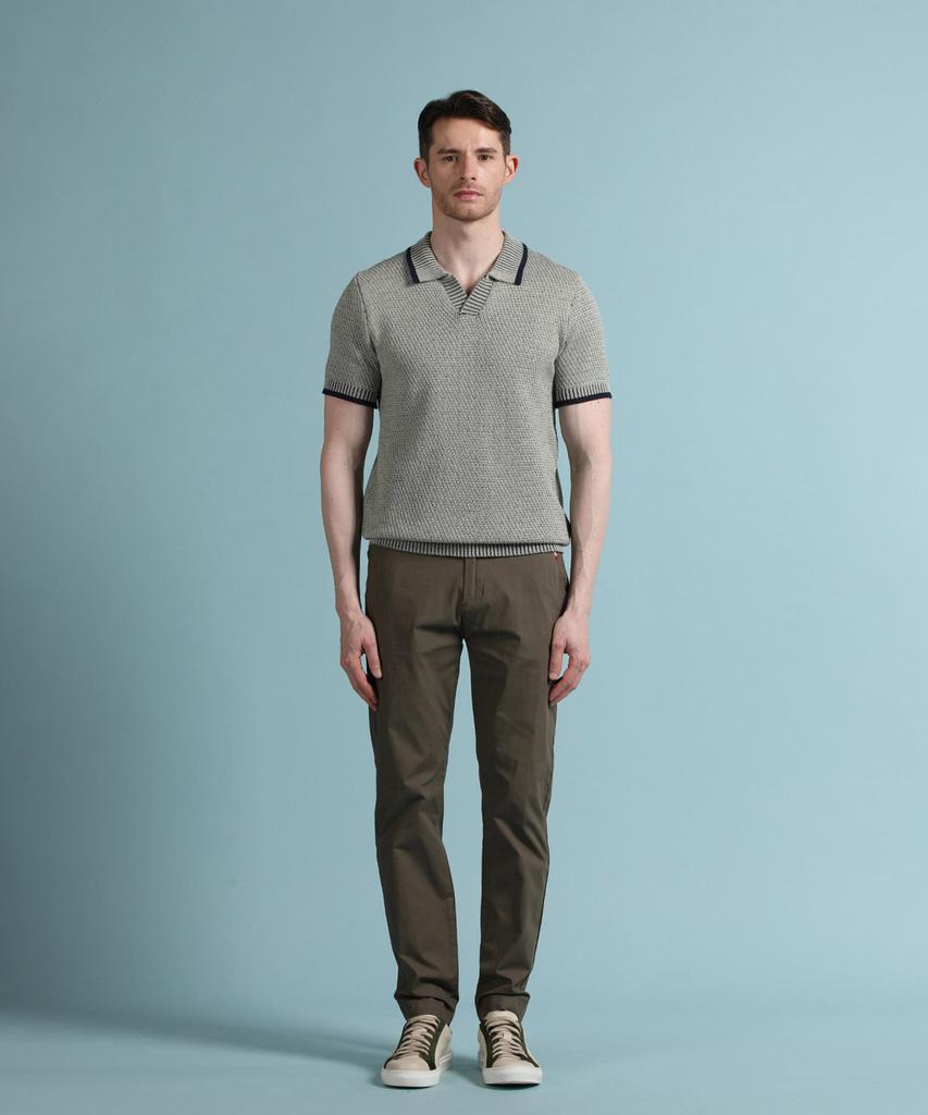 PANICALE Khaki Drawstring Cotton Pants