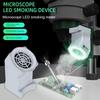 Exhaust Fan with 36Led Beads Light for Microscopes Welding Adjustable Smoking Device with LED Lighting Mobile Phone Repair Tool