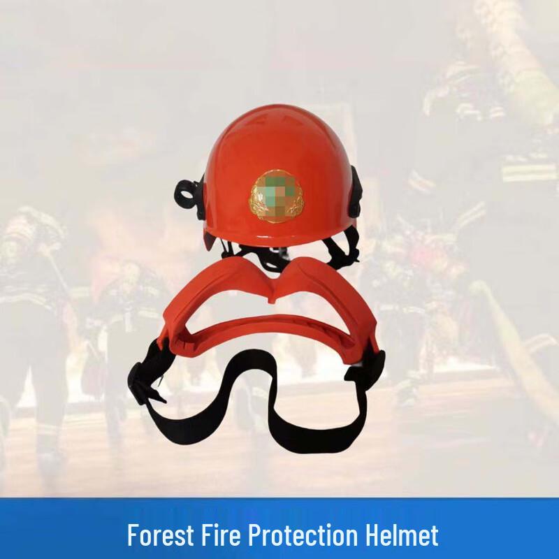 OLOMM Forest Fire Safety Helmet with Goggles One Size