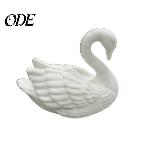 Weißer Schwan Dekor 3D Gedruckte Figur, Moderne Minimalistische Statue Dekoration, Tier Kleine Skulptur Schreibtischornament für Zuhause Büro Wohnzimmer