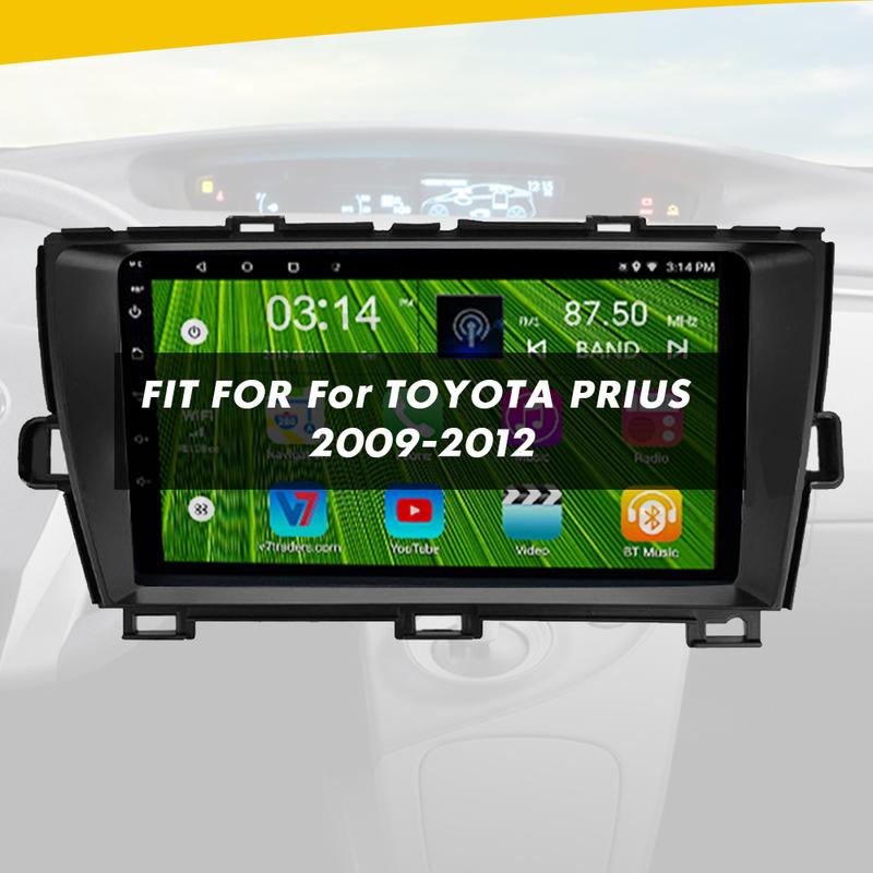 2DIN 9Inch For TOYOTA PRIUS 2009-2012 Car Stereo Radio Fascia Dash Plate Frame Trim