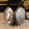 Vintage Bronze Poker Cartoon Quartz Pocket Watch for Men Women