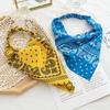 Floral Print Hair Scarf Bohemia Bandana Elastic Hair Band Triangle Scarf Kerchief Women Girl Hair Accessories Headscarf