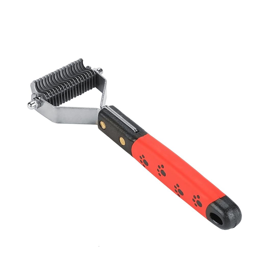 Pet Hair Comb Stainless Steel Pin Grooming Deshedding Tool for Dogs Cats Long Hair 18 Rakes