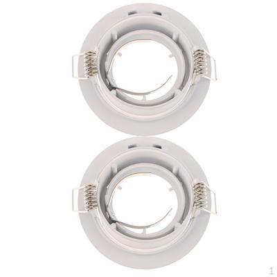 2Pcs MR16/GU10 Ceiling Downlight LED Replacement Light Holder Bracket Cover, Power(Max): 50W