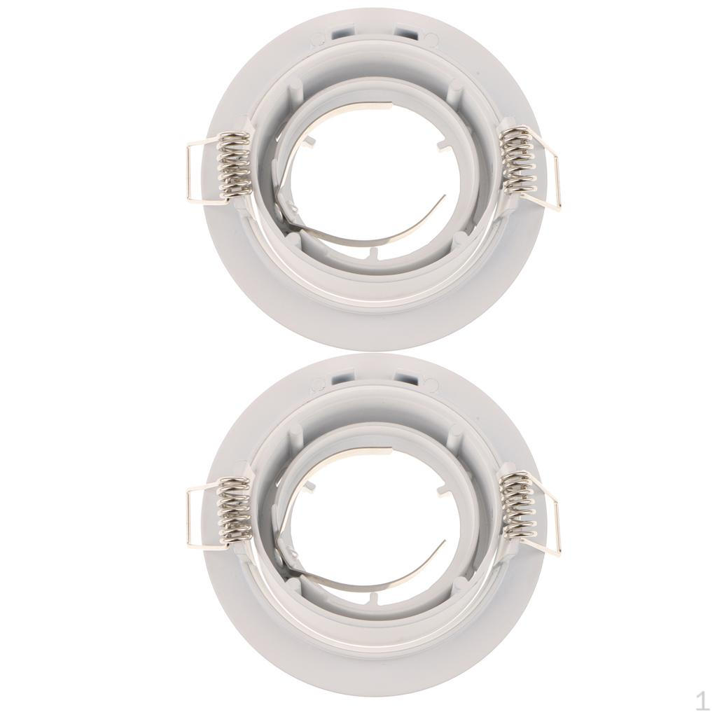 

2Pcs MR16/GU10 Ceiling Downlight LED Replacement Light Holder Bracket Cover, Power(Max): 50W