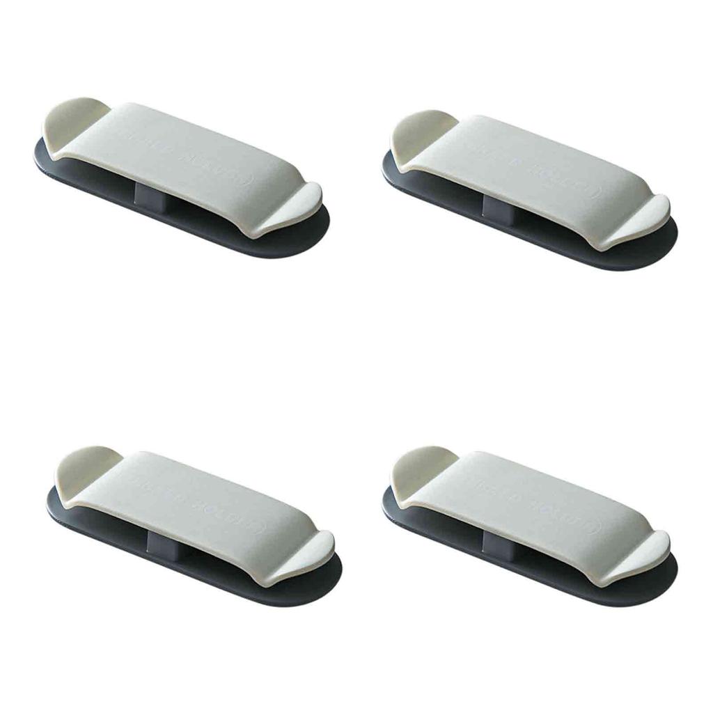Household Plug Clip Holder Traceless Hook Wire Fixer Wire Storage 4PC