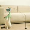 Plastic Sucker Wire Cat Teaser Stick With Suction Cup Cat Playing Teaser Wand Toy  Self Happy