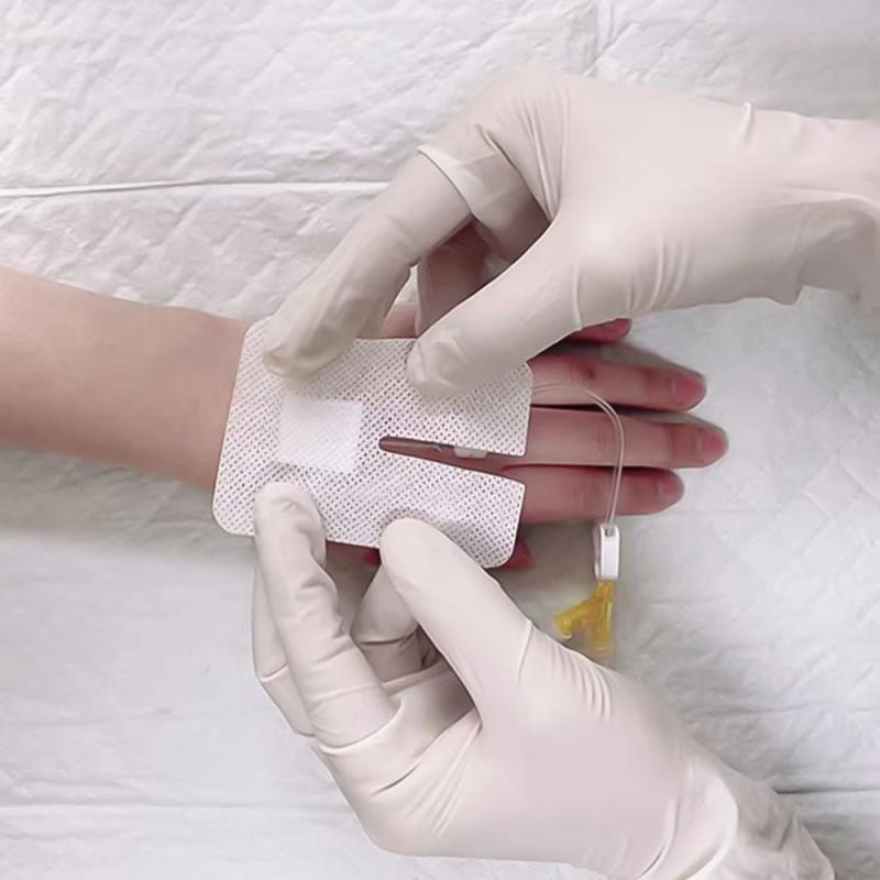 5/10/15Pcs 6*8Cm U Type Self Adhesive Wound Dressing Spunlace Dressing No Sterile Iv Cannula Fixed Dressing Non Woven Film
