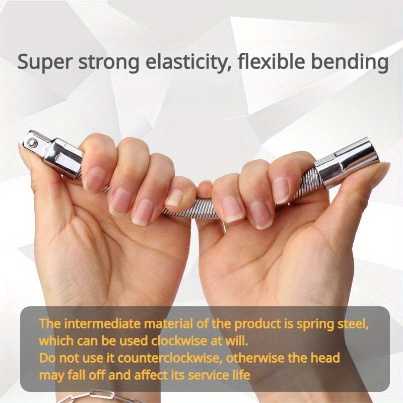 3Pcs/set Sleeve Extension Rod, Elastic Connecting Rod, Universal Connecting Rod, Bendable Soft Shaft, Force Rod, Bending Rod, Flying Connecting Rod