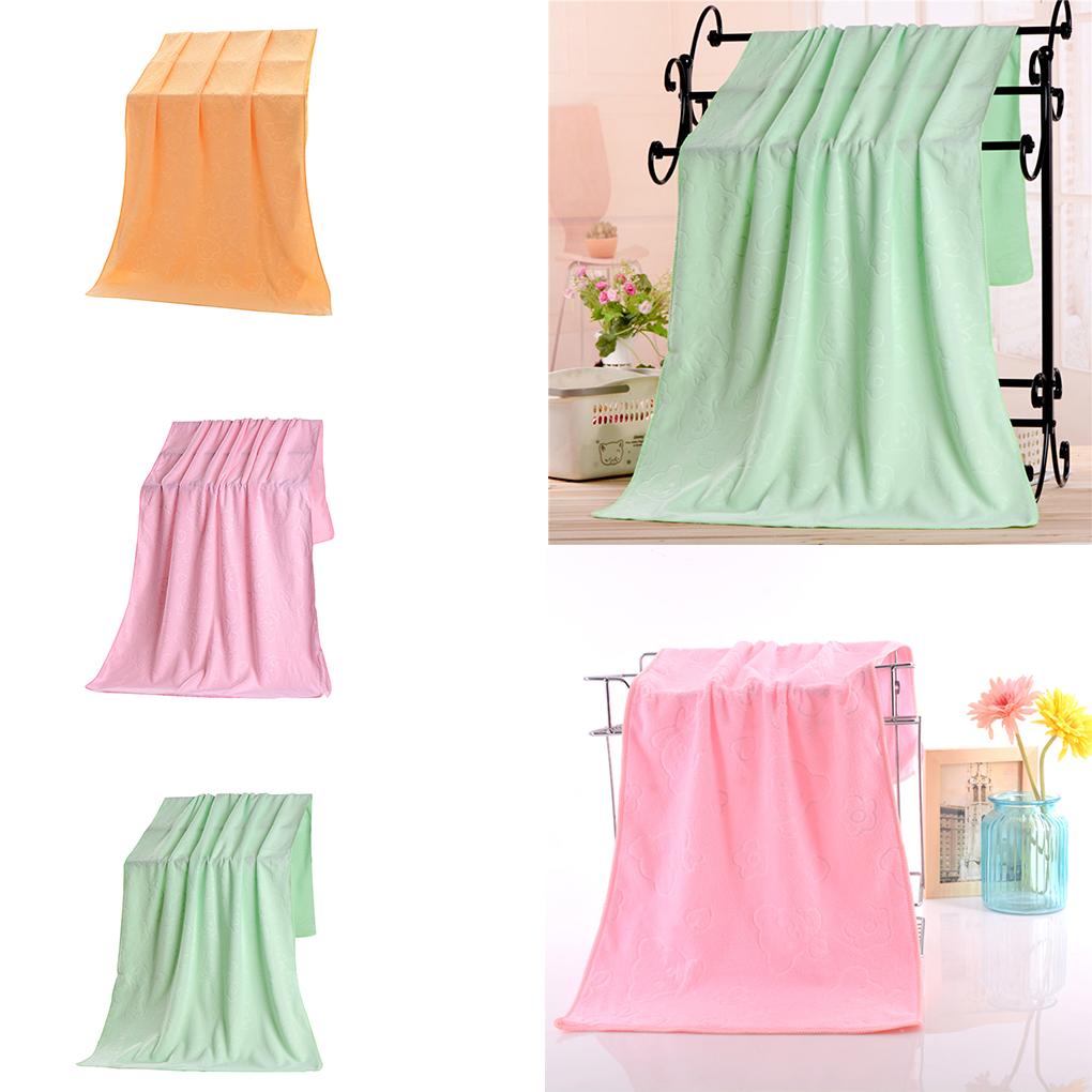 140*70cm Microfiber Towel Bath Beach Camping Swimming Drying Washcloth Shower