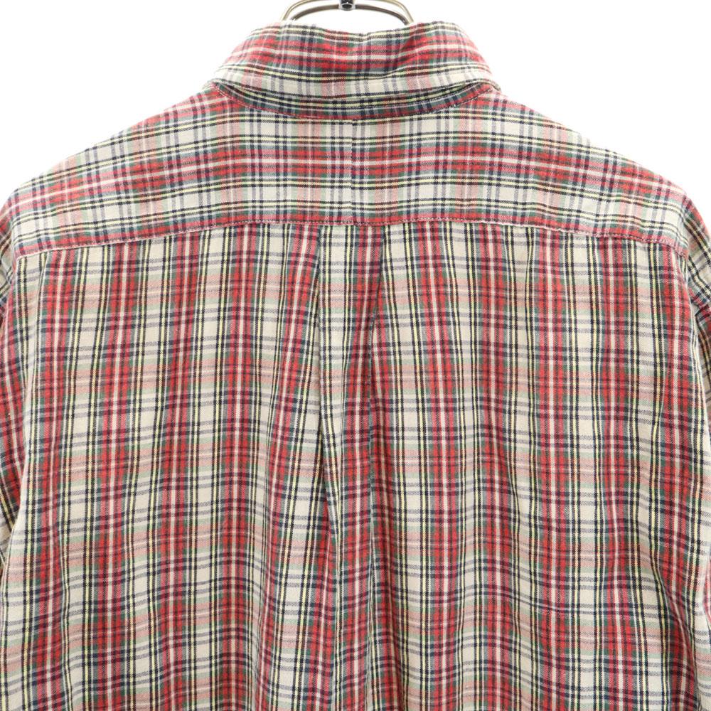 POLO COUNTRY 80s 90s Old Check Long Sleeve Button Down Shirt Ralph Lauren Men's Used