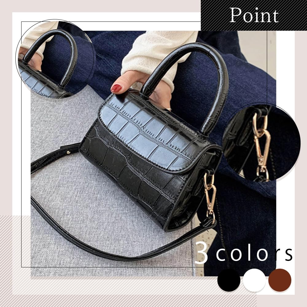 Lilly Flora Women's Handbag, Tote Bag, Shoulder Bag, Pouch, Black, Business, Casual, Lightweight, Korean Fashion, Stylish, Cute, Gift, Popular,