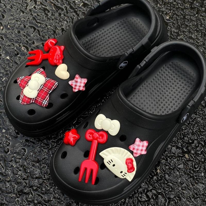 Hello Kitty Crocs Cute Cartoon Shoe Charms: DIY Detachable Decorations