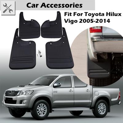 Rhyming Car Splash Guards Mud Flaps Mudguards 2WD Fender Kit Car Accessories Replacement Fit For Toyota Vigo 2005 - 2014