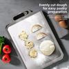 Double Sided Metal Cutting Board with Sharpener Chopping Mat Chopping Board  for Vegetables Fruits
