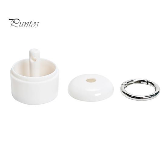 Engagement Ring Travel Case Holder Keychain with Secure Cylindrical Slot, Waterproof Portable Jewelry Pouch for Outdoor Case, Lightweight Storage Box