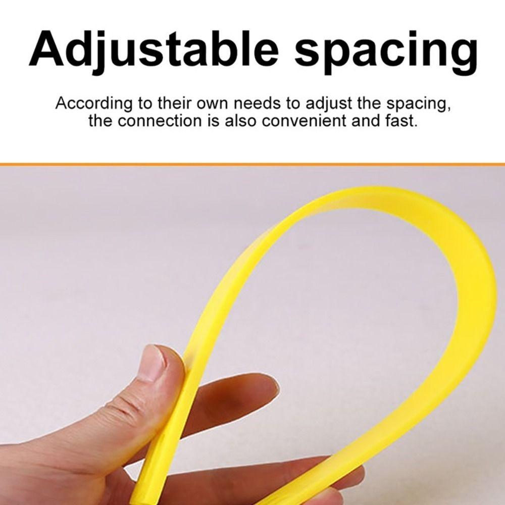 Yellow Agility Training Ladder Adjustable Rungs Speed Ladder Fitness Feet Speed