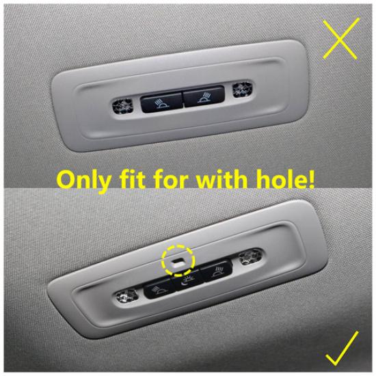 Carbon Fiber Reading Light With Hole Cover Trim For 2018- Toyota Camry SE LE