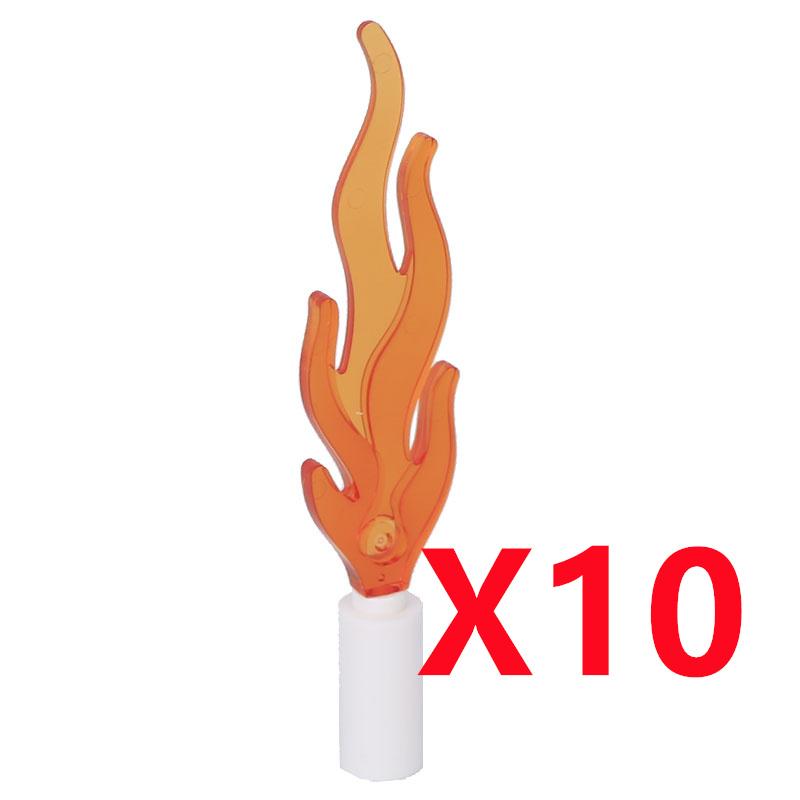 MOC Building Blocks Bonfire Flame Medieval Wine Bottle Accessories Set Candlestick Model Mini Brick Compatible Toy Gift DIY X019