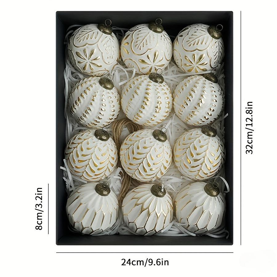 12pcs/set 8.0cm antique-style Christmas ball decorations for Decorations,Wedding Party Decorations,Ball Ornaments